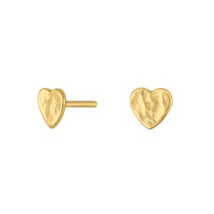 Nordahl Jewellery - CHARM52 Ohrringe mit Herz aus vergoldetem Stahl silber